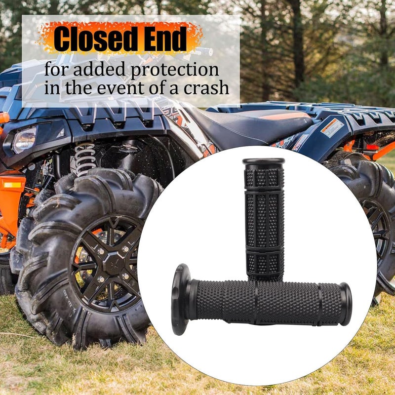 APPYU 7/8'' ATV Grips Upgrade Universal Handlebar Grips Soft Rubber Thumb Throttle Motorcycle Grip for Polaris Kid Youth 4 Wheeler Quad 400ex Banshee Blaster Raptor 350 Warrior 350 Raptor 660 - Image 5